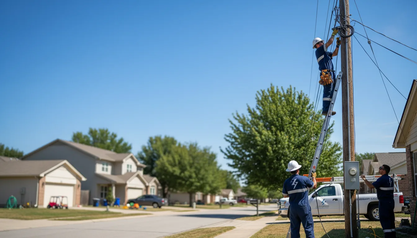 Residential electrician providing installation services in Lineville, AL
